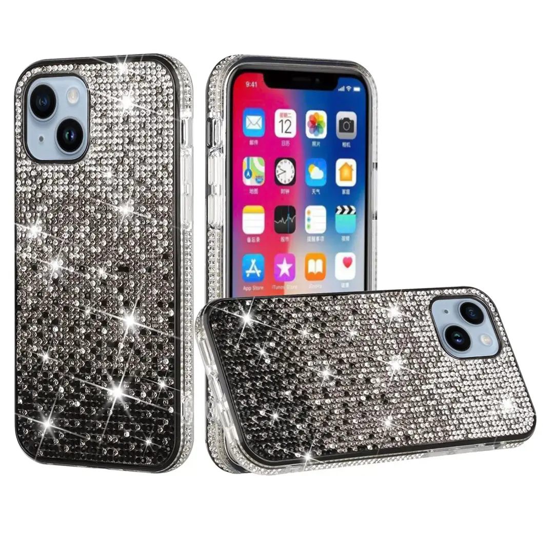 iPhone 15 Plus/iPhone 14 Plus Bling Party Diamond Black